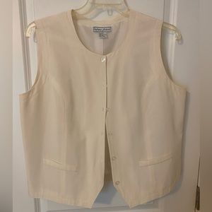 Silk vest in XL fully lined